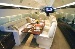 SkyTheater Trump private plane home cinema