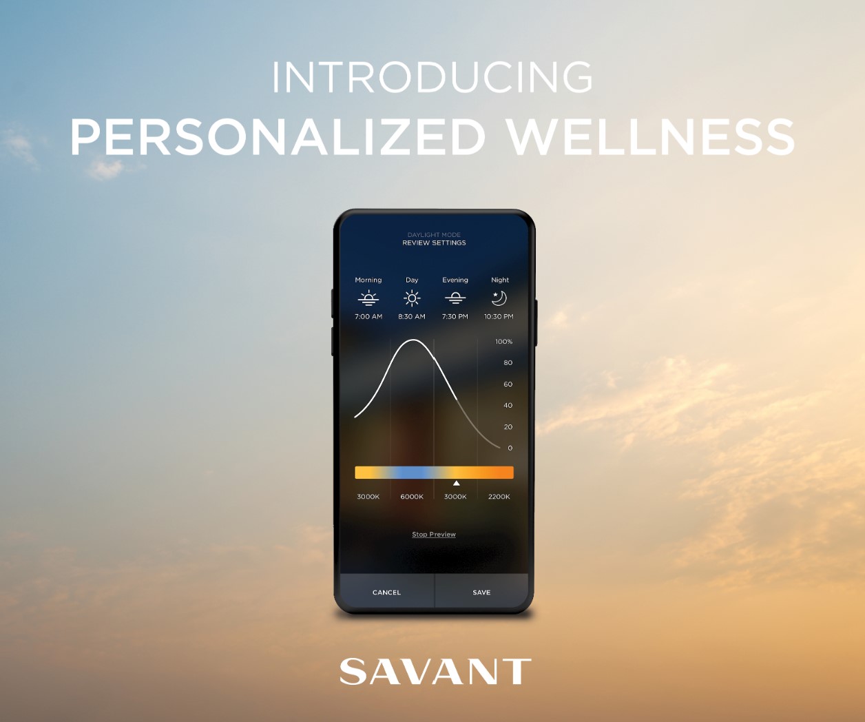 Savant, in partnership with architectural lighting manufacturer, USAI Lighting, has introduced lighting control functionality called Daylight Mode