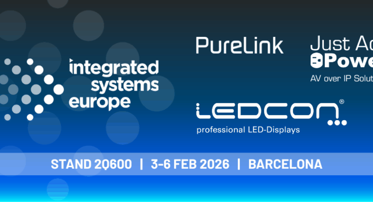 PureLink GmbH teams up with with Just Add Power and LEDCON Systems at ISE 2026