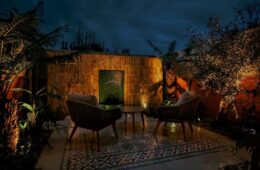 Rako lighting transforms Brighton courtyard into an illuminated outdoor retreat