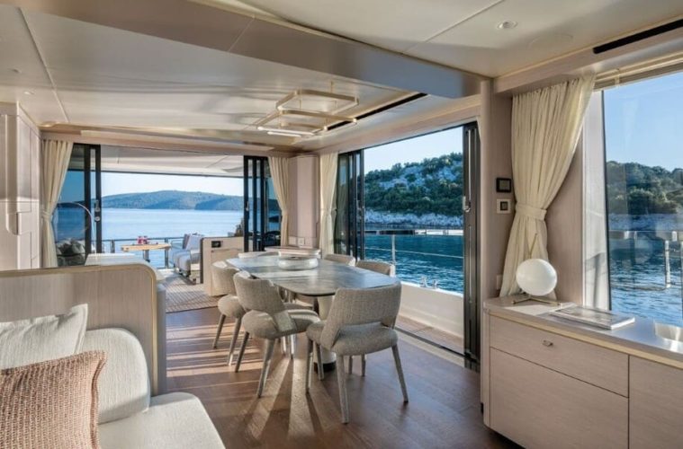 Vimar’s Linea series installed below deck on Absolute 70 Fly luxury yacht
