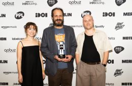 Rachel Silton, Dan Mackta and Euan Dacourt of Qobuz. Photograph: Diya K