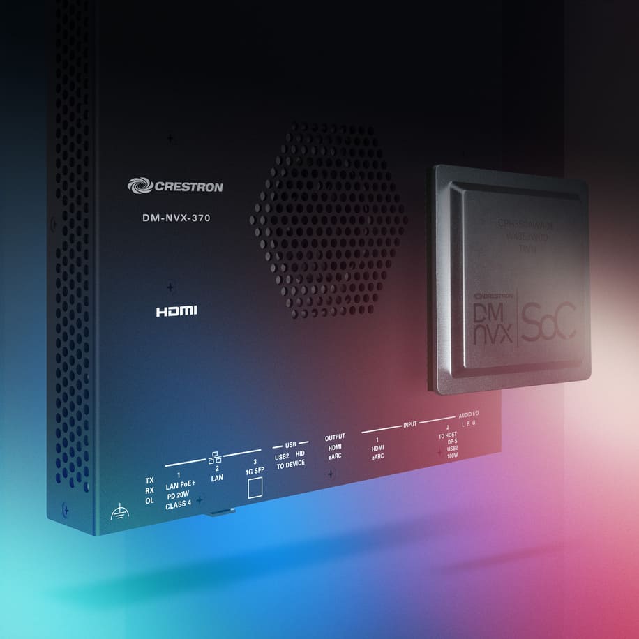 Crestron announces DM NVX 370 hardware lineup and first DM NVX SoC